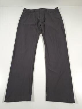 Proof Nomad Pants Mens 36x32 Gray Polyester Chino Straight Leg Huckberry Casual